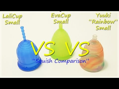 Lalicup EvaCup Yuuki "Rainbow" Sm Sizes "Squish" - Menstrual Cups