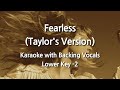 Fearless (Taylor's Version) (Lower Key -2) Karaoke with Backing Vocals