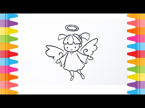 How to Draw Angel | Drawing Cute Angel Step by Step