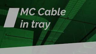 MC cables in tray