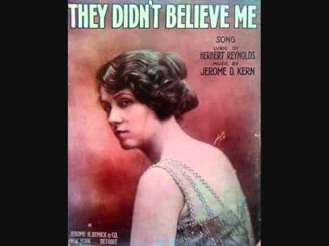 Walter Van Brunt and Gladys Rice - They Didn't Believe Me (1915)