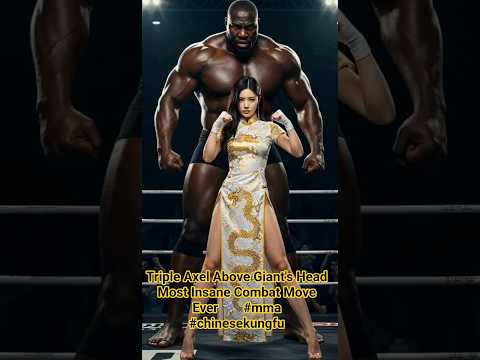 Triple Axel Above Giant's Head  Most Insane Combat Move Ever  #mma  #chinesekungfu  #wwe