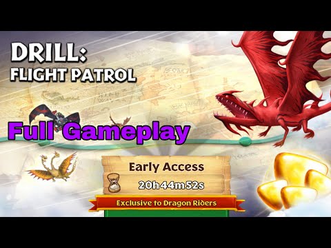 DRILL:FLIGHT PATROL Full Gameplay - New Gauntlet Event - Dragons:Rise of Berk