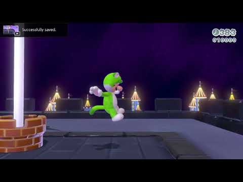Super Mario 3D World (Switch) 8-4 Speedrun - Time: 17 (Former WR)