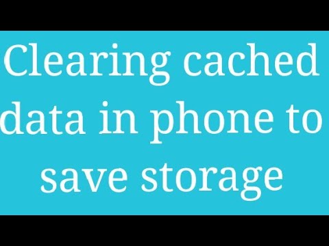 Clearing cached data in phone || Storage saving options