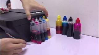 How to refill ink for Canon E410/E470 modified CISS ink tank