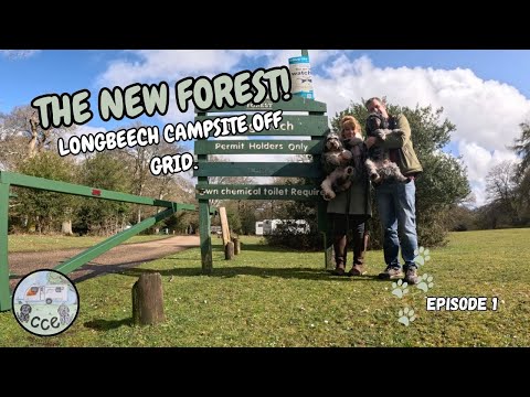 THE NEW FOREST Longbeech Campsite with our Caravan OFF GRID. Ep1