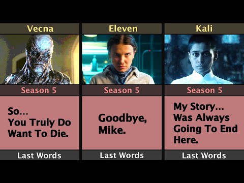 Stranger Things Character Last Words Before Death | Season 5