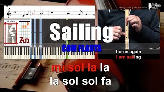 Sailing Rod Stewart COM FLAUTA Educacao Musical Jose Galvao Karaoke Notas Piano Guitar