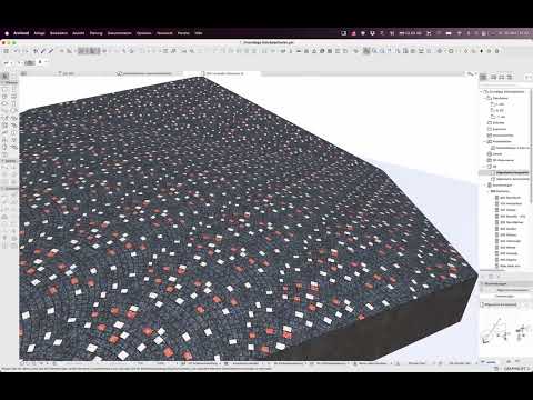 Archicad26 Stöckelpflaster als Textur