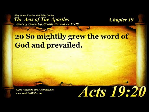 The Acts of the Apostles Chapter 19 - Bible Book #44 - KJV HD Read Along Audio/Video/Text