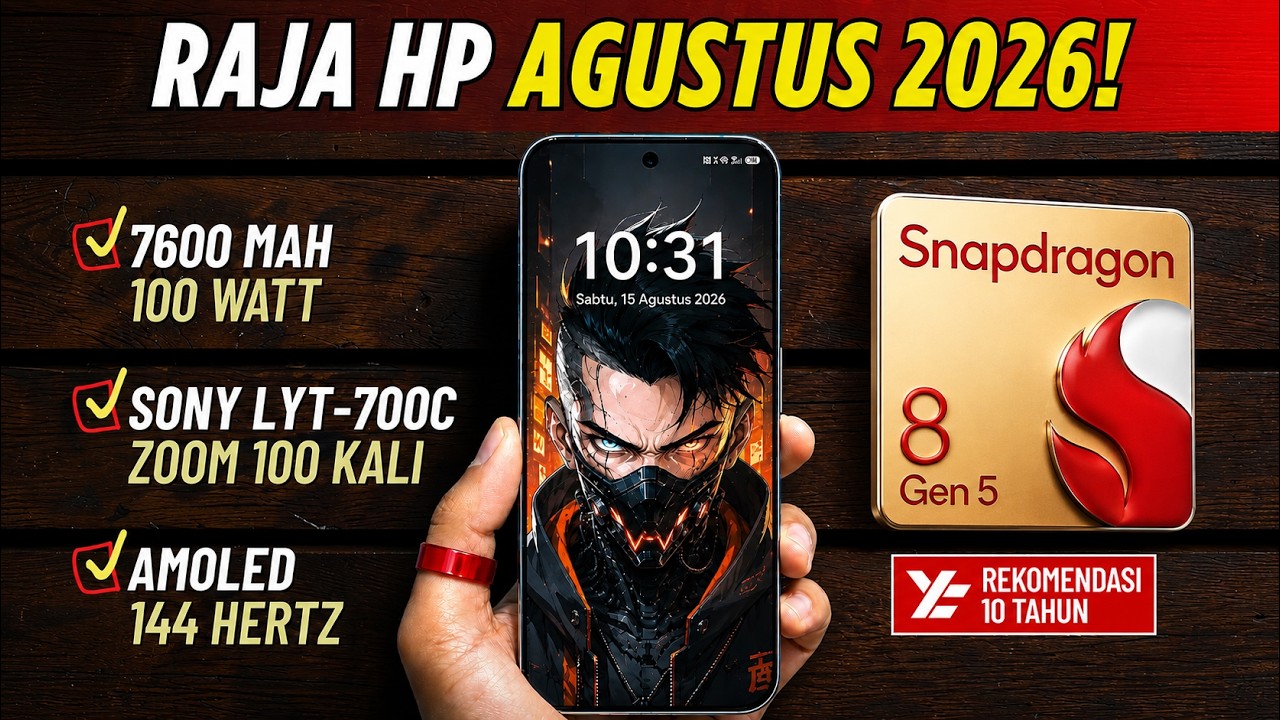 Skip Yang Lain‼️ 5 HP TERBAIK AGUSTUS 2026! Versi YATEKNO