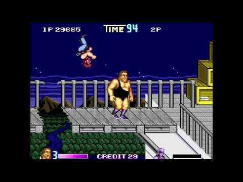 Double Dragon Reloaded Alternate - Andre the Giant playthrough no death in story mode