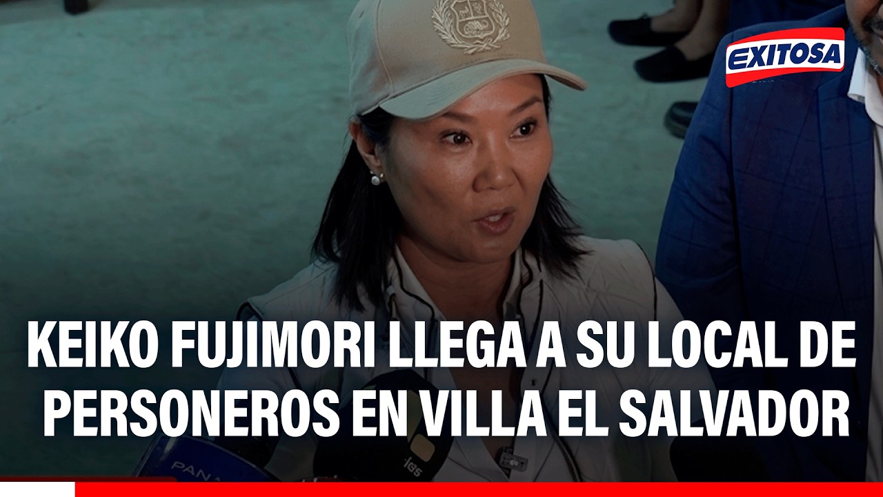 🔴🔵 La candidata presidencial saludó a cada uno de sus personeros en Lima