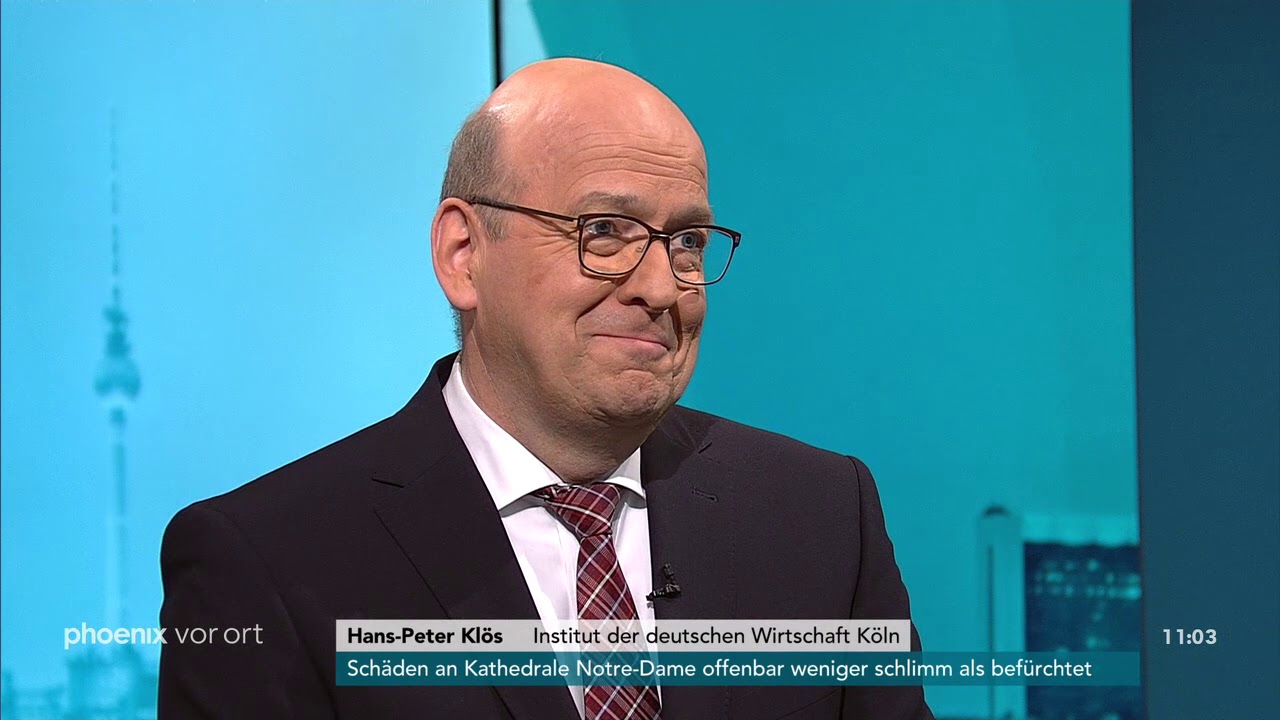 Hans-Peter Klös zur Wirtschaftsentwicklung in Deutschland am 17.04.19