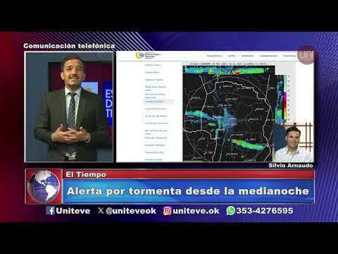 Alerta por tormenta desde la medianoche