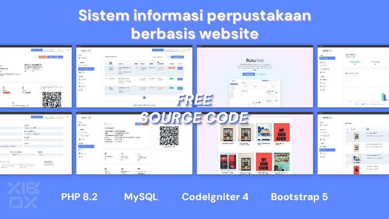 Sistem Informasi Perpustakaan Berbasis Web | PHP CodeIgniter & MySQL | Free  Source Code