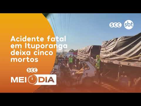 Acidente fatal em Ituporanga deixa cinco mortos na SC-110 | SCC Meio-Dia | 20/04/2026