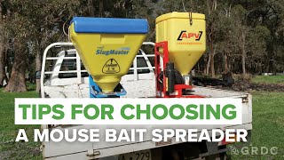 Mouse bait spreaders: An independent review by technical experts