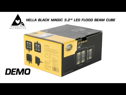 Quick & Dirty Demo | Hella Black Magic 3 2" FLOOD BEAM LED CUBE | Discoverer Automotive