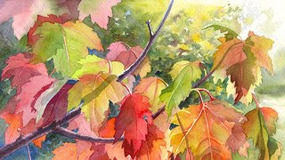 Painting Fall Leaves 🍁 Watercolor Demo 🍂 With My Favorite Fall-Inspired Pigments