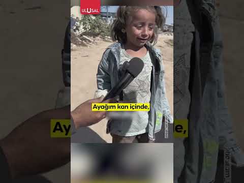 Gazzeli küçük kızın yürek yakan yakarışı yürekleri burktu #gazze #shorts #keşfet