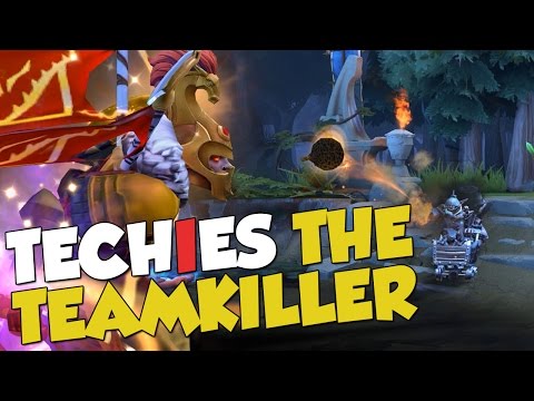 TECHIES THE TEAMKILLER! - DotA 2 Funny Moments