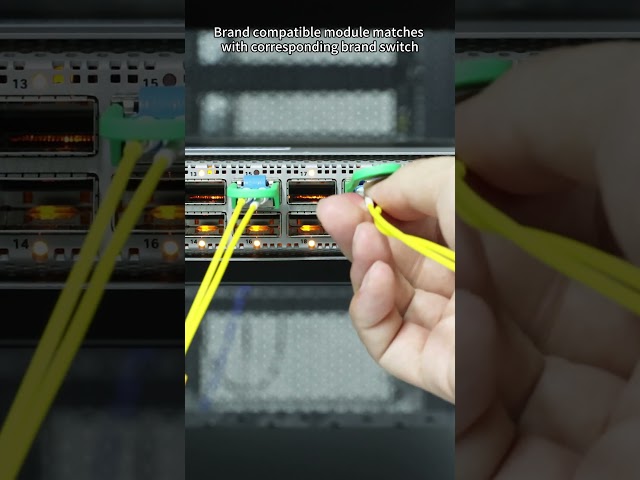 Vídeo relacionado con QSFPTEK 100G QSFP28 Transceiver Module MTP/MPO Multimode 100GBASE-SR4 for Cisco QSFP-100G-SR4-S (850nm, 100m, with DDM)