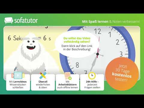 Die Uhrzeit kennenlernen – Stunde, Minute & Sekunde einfach erklärt!
