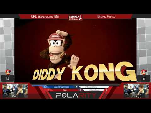 CFL Smackdown 185 WiiU - Dyr (Diddy Kong) vs Kiki (Diddy Kong, Cloud) - Grand Finals