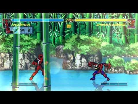 OCEAN MAN! Deadpool VS Spider-Carnage! | Marvel JUS Mugen