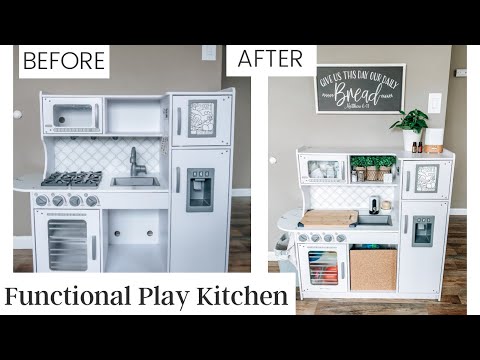 image-How tall is a kids play kitchen?