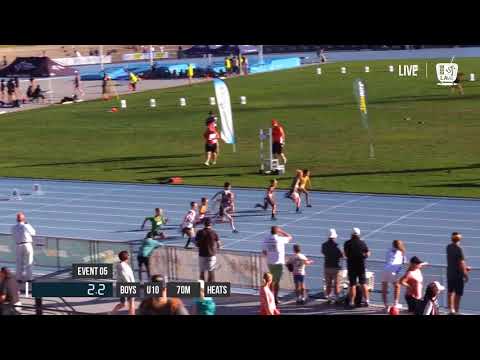 BOYS U10 70M HEAT 2 - 2018 STATE TRACK AND FIELD CHAMPIONSHIPS // LAVicTV