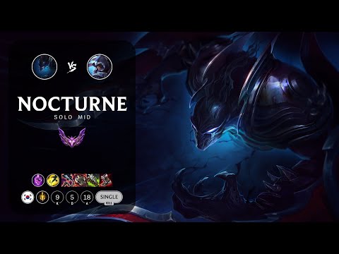 Nocturne Mid vs Talon - KR Master Patch 12.22