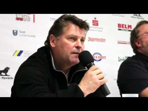 Pressekonferenz nach dem Oberligaspiel FSV Luckenwalde - Strausberg 4:2