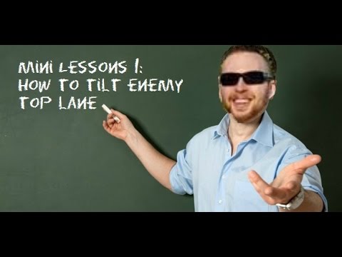 League of Legends Mini Lessons #1: How to tilt the enemy top lane - SF Vendetta