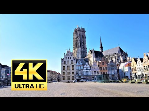 Walk in MECHELEN (MALINES), Belgium 🇧🇪- 4K
