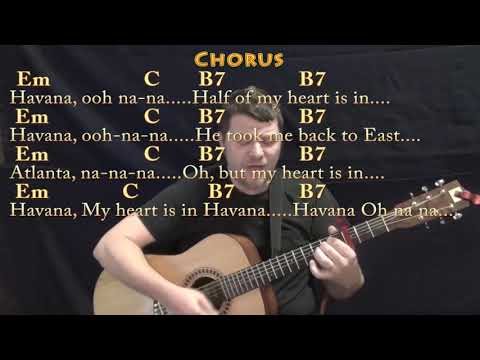Havana (Camila Cabello) Strum Guitar Cover Lesson with Chords/Lyrics - Capo 3rd - Em C B7