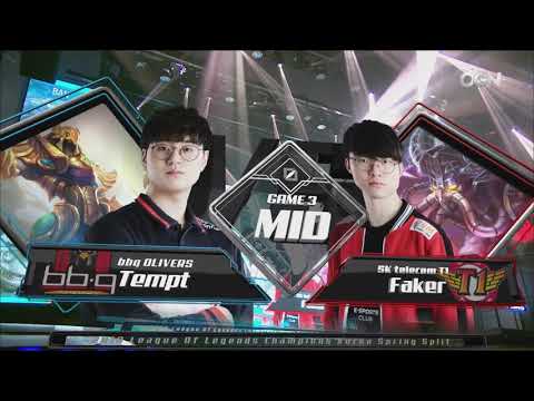 LCK Spring 2018 - BBQ vs SKT - Game 3 - bbq OLIVERS vs SK telecom T1 - LOL PR