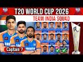 ICC T20 World Cup 2026 India Squad Team India Final Squad India Team For T20 World Cup 2026