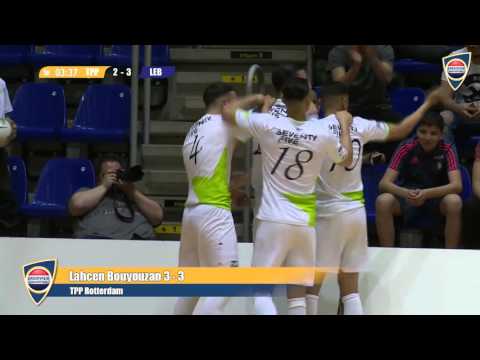 Zaalvoetbal samenvatting TPP Rotterdam - ASV Lebo 1/2 Finale Play-offs 7 mei 2016