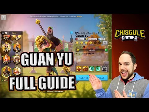 Commander Guide:  Guan Yu is a must-have legendary commander in Rise of Kingdoms