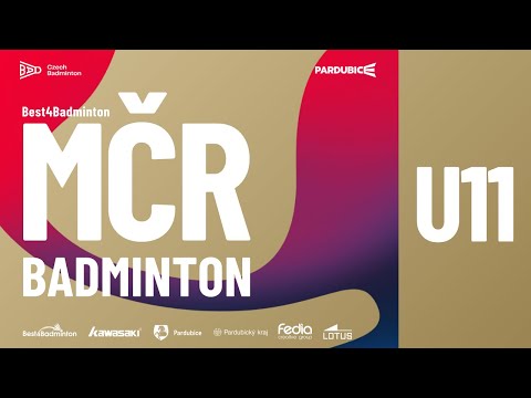 MČR U11 | Neděle 2.2. | Mistrovství ČR v minibadmintonu 2025 Pardubice