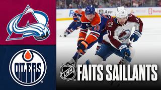 Avalanche vs Oilers 13/04/26 | Faits saillants