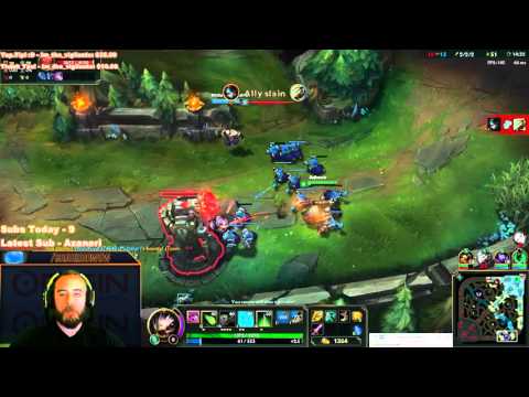 BajheeraLoL - MACHINE-GUN KOG'MAW OWNAGE - League of Legends