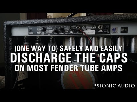 (One Way to) Safely and Easily Discharge the Caps on Most Fender Tube Amps | READ THE DESCRIPTION!