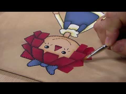 Pintura boneca de pano por Drika Niero - 06/10/2017 - Mulher.com - P1/2