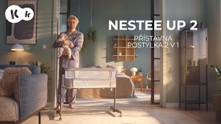 KINDERKRAFT Postieľka detská polohovateľná Nestee Up2 Beige