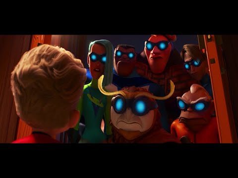 Incredibles 2 - Dash, Violet, and Frozone vs the other superheros
