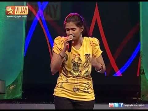Super Singer T20 - Suganya sings Kelviyin Nayagane from Apoorva Raagangal